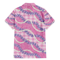 Pink Hawaii Palaka Honohono Pikake Family Matching Mermaid Dress and Hawaiian Shirt Hawaiian Orchid Lei Polynesian Pattern LT14 - Polynesian Pride