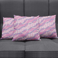 Pink Hawaii Palaka Honohono Pikake Pillow Cover Hawaiian Orchid Lei Polynesian Pattern - Polynesian Pride