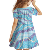 Blue Hawaii Palaka Honohono Pikake Family Matching Mermaid Dress and Hawaiian Shirt Hawaiian Orchid Lei Polynesian Pattern LT14 - Polynesian Pride