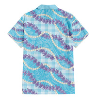 Blue Hawaii Palaka Honohono Pikake Family Matching Mermaid Dress and Hawaiian Shirt Hawaiian Orchid Lei Polynesian Pattern LT14 - Polynesian Pride
