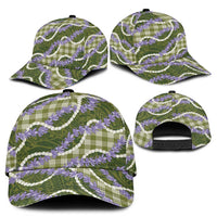 Green Hawaii Palaka Honohono Pikake Classic Cap Hawaiian Orchid Lei Polynesian Pattern - Polynesian Pride