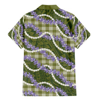 Green Hawaii Palaka Honohono Pikake Family Matching Mermaid Dress and Hawaiian Shirt Hawaiian Orchid Lei Polynesian Pattern LT14 - Polynesian Pride