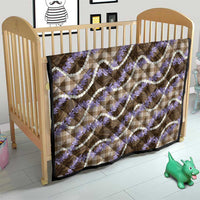 Brown Hawaii Palaka Honohono Pikake Quilt Hawaiian Orchid Lei Polynesian Pattern - Polynesian Pride