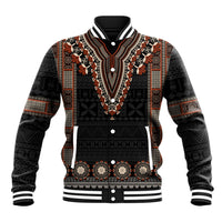 Bula Fiji Dashiki Vintage Fijian Masi Tapa Pattern Baseball Jacket LT14 Unisex Brown - Polynesian Pride