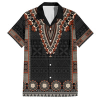 Bula Fiji Dashiki Vintage Fijian Masi Tapa Pattern Family Matching Long Sleeve Bodycon Dress and Hawaiian Shirt LT14 Dad's Shirt - Short Sleeve Brown - Polynesian Pride