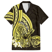 Yellow Polynesia Easter Day Hawaiian Shirt Eggs With Bunny Polynesian Pattern LT14 Yellow - Polynesian Pride