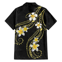 Polynesia Tattoo With Plumeria Family Matching Off Shoulder Maxi Dress and Hawaiian Shirt Elegant Vibes