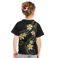 Polynesia Tattoo With Plumeria Kid T Shirt Elegant Vibes