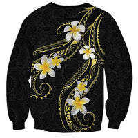 Polynesia Tattoo With Plumeria Sweatshirt Elegant Vibes