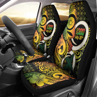 Vanuatu 1980 Car Seat Cover Ni-Van Tamtam Sand Drawing Pattern