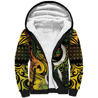 Vanuatu 1980 Sherpa Hoodie Ni-Van Tamtam Sand Drawing Pattern