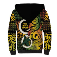 Vanuatu 1980 Sherpa Hoodie Ni-Van Tamtam Sand Drawing Pattern