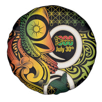 Vanuatu 1980 Spare Tire Cover Ni-Van Tamtam Sand Drawing Pattern