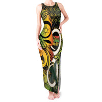 Vanuatu 1980 Tank Maxi Dress Ni-Van Tamtam Sand Drawing Pattern