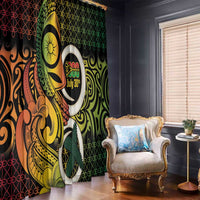 Vanuatu 1980 Window Curtain Ni-Van Tamtam Sand Drawing Pattern