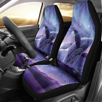 New Zealand Matariki Humpback Whale Car Seat Cover Paikea Maori New Year Purple Galaxy LT14 - Polynesian Pride