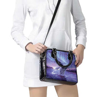 New Zealand Matariki Humpback Whale Shoulder Handbag Paikea Maori New Year Purple Galaxy