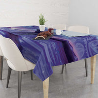 New Zealand Matariki Humpback Whale Tablecloth Paikea Maori New Year Purple Galaxy