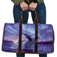 New Zealand Matariki Humpback Whale Travel Bag Paikea Maori New Year Purple Galaxy LT14 Purple - Polynesian Pride