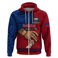 Polynesian Pride Father Day Samoa Hoodie Manuia le Aso Sa o Tama Red Version LT14 - Polynesian Pride