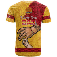 Polynesian Pride Father Day Papua New Guinea T Shirt PNG I Love You Dad Yellow Version LT14 - Polynesian Pride
