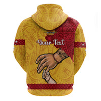 Custom Father Day Papua New Guinea Hoodie PNG I Love You Dad Yellow Version LT14 - Polynesian Pride