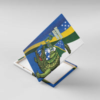 Solomon Islands Independence Day Canvas Wall Art Happy 7 July Crocodile Flag Style