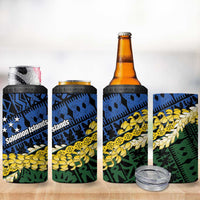 Halo Olaketa Solomon Islands Tapa Pattern 4 in 1 Can Cooler Tumbler