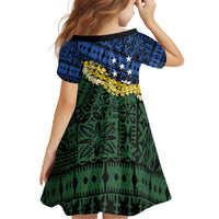 Halo Olaketa Solomon Islands Tapa Pattern Family Matching Off The Shoulder Long Sleeve Dress and Hawaiian Shirt