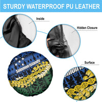 Halo Olaketa Solomon Islands Tapa Pattern Spare Tire Cover