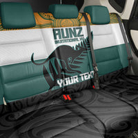 AUNZ Rugby Custom Back Car Seat Cover Australia Kangaroo New Zealand Silver Fern - Polynesian Pride