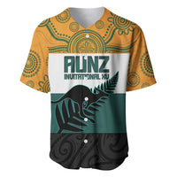 AUNZ Rugby Custom Baseball Jersey Australia Kangaroo New Zealand Silver Fern - Polynesian Pride
