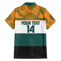 AUNZ Rugby Custom Family Matching Short Sleeve Bodycon Dress and Hawaiian Shirt Australia Kangaroo New Zealand Silver Fern - Polynesian Pride