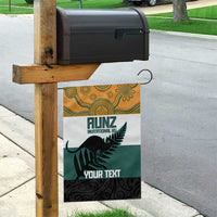 AUNZ Rugby Custom Garden Flag Australia Kangaroo New Zealand Silver Fern - Polynesian Pride