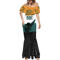 AUNZ Rugby Custom Mermaid Dress Australia Kangaroo New Zealand Silver Fern - Polynesian Pride