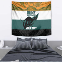 AUNZ Rugby Custom Tapestry Australia Kangaroo New Zealand Silver Fern - Polynesian Pride