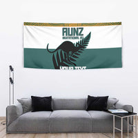 AUNZ Rugby Custom Tapestry Australia Kangaroo New Zealand Silver Fern - Polynesian Pride