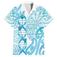 Personalised New Zealand Darts Family Matching Long Sleeve Bodycon Dress and Hawaiian Shirt Aotearoa Maori Its In My DNA White LT14 Dad's Shirt - Short Sleeve White - Polynesian Pride