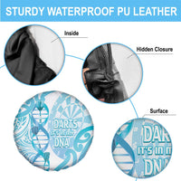 New Zealand Darts Spare Tire Cover Aotearoa Maori Its In My DNA White - Polynesian Pride