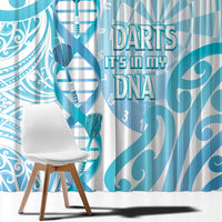 New Zealand Darts Window Curtain Aotearoa Maori Its In My DNA White - Polynesian Pride
