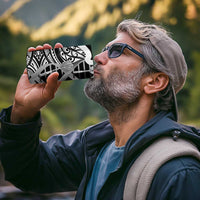 New Zealand Darts 4 in 1 Can Cooler Tumbler Aotearoa Maori Its In My DNA Black - Polynesian Pride