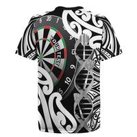 Personalised New Zealand Darts Rugby Jersey Aotearoa Maori Its In My DNA Black - Polynesian Pride