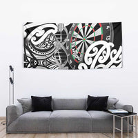 New Zealand Darts Tapestry Aotearoa Maori Its In My DNA Black - Polynesian Pride