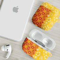 Kahili Quilt Hawaii AirPods Case Tropical Flower Seamless Half Style