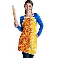 Kahili Quilt Hawaii Apron Tropical Flower Seamless Half Style