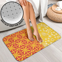 Kahili Quilt Hawaii Bathroom Set Tropical Flower Seamless Half Style
