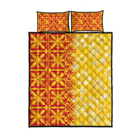 Kahili Quilt Hawaii Quilt Bed Set Tropical Flower Seamless Half Style