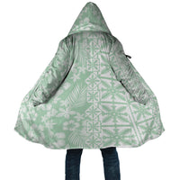 Pastel Green Kahili Quilt Hawaii Cloak Tropical Flower Seamless Half Style