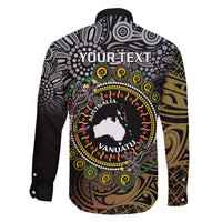 Personalised Australia And Vanuatu Family Matching Mermaid Dress and Hawaiian Shirt Aboriginal Lizard Polynesia Ni-Van Pig Tusk LT14 - Polynesian Pride