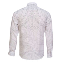 American Samoa White Sunday Family Matching Mermaid Dress and Hawaiian Shirt Lotu Tamaiti Plumeria With Samoan Pattern